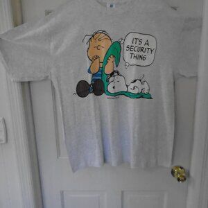 Peanuts Charlie Brown & Snoopy Tee Shirt Size XL NWOT